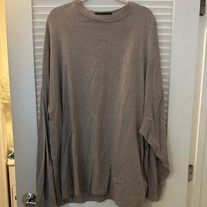 Essentials Men's Long Sleeve Tee in Gray